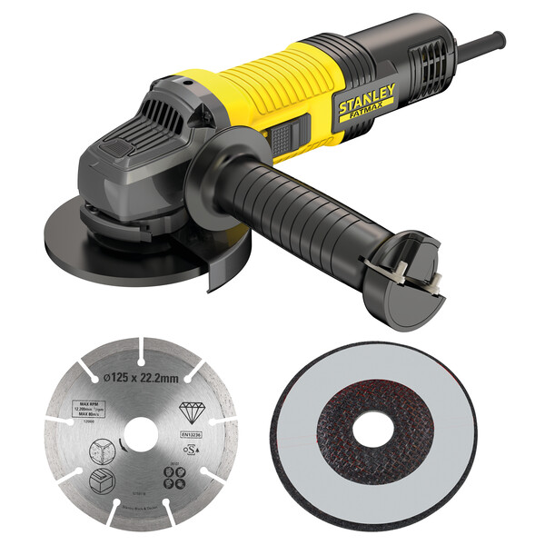 Szlifierka kątowa 125mm 850W+STA38107+STA38007