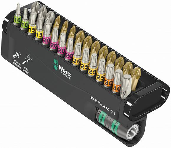 Zestaw bitów bit-check 30 wood TX HF 1 SB + uchwyt, 30CZ
