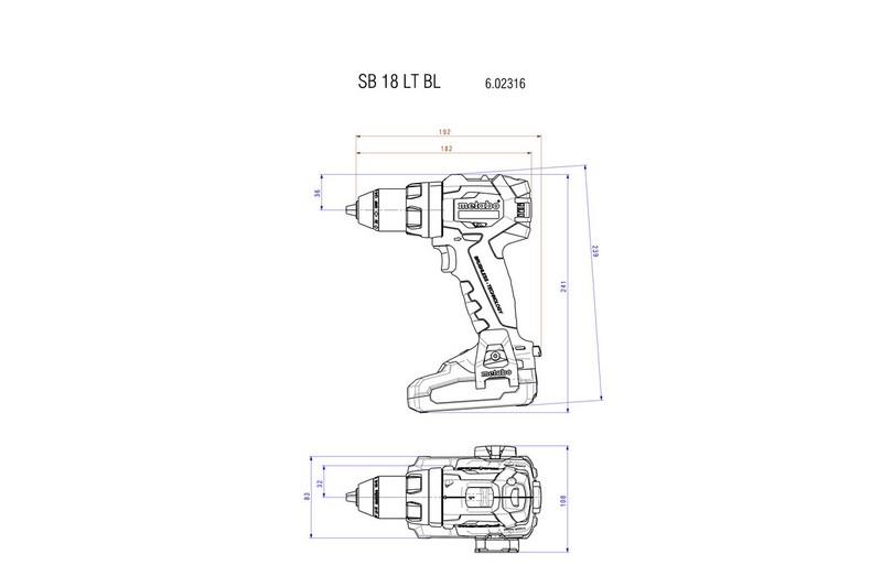 Zestaw combo 18V SB 18 LT BL + SSD 18 LT 200 BL 2*5.2AH