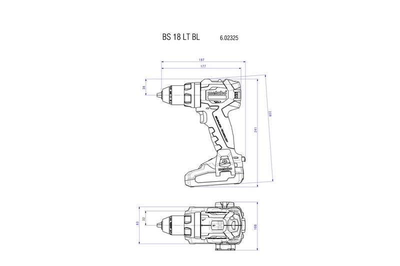 Zestaw combo 18V BS 18 LT BL + SSW 18 LT 300 BL 2*5.2AH
