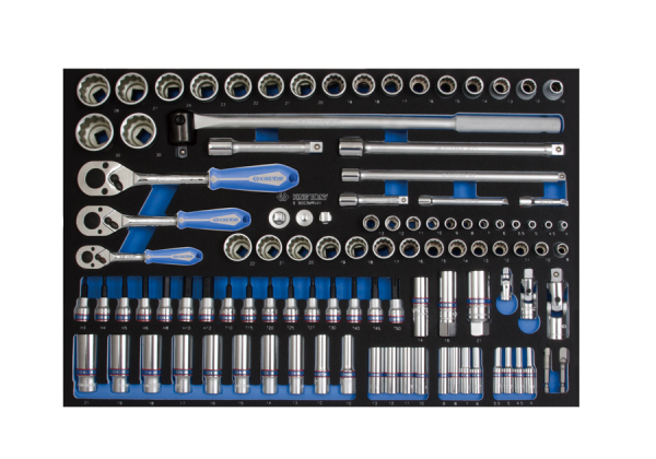 Zestaw nasadek 1/4''+3/8''+1/2'' 103CZ.WKŁAD do wózka