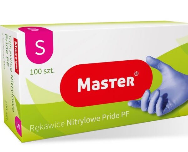 Rękawice nitrylowe niebieskie master pride rozmiar S