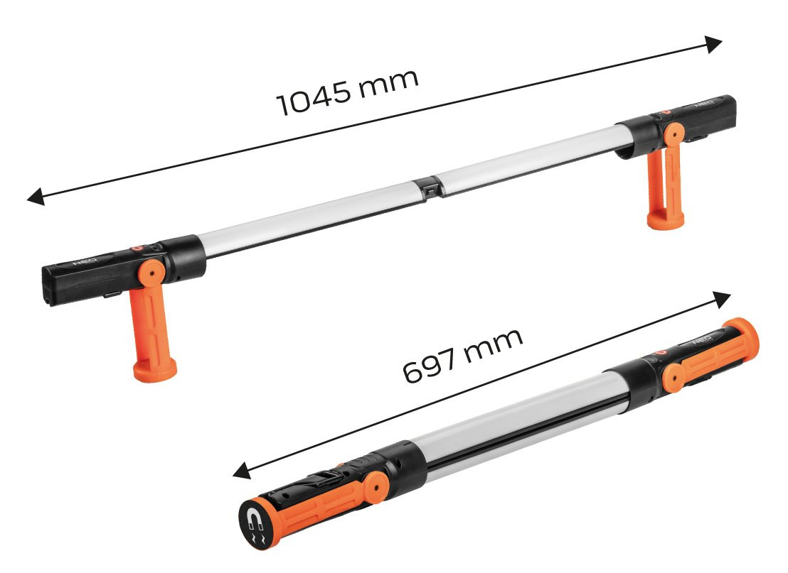 Lampa warsztatowa akumulatorowa 2X350 LM rozkładana SMD