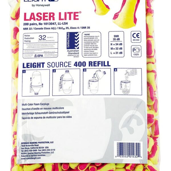 Zatyczki do uszu HW-OSZ-LASERLITE4, opakowanie 400szt