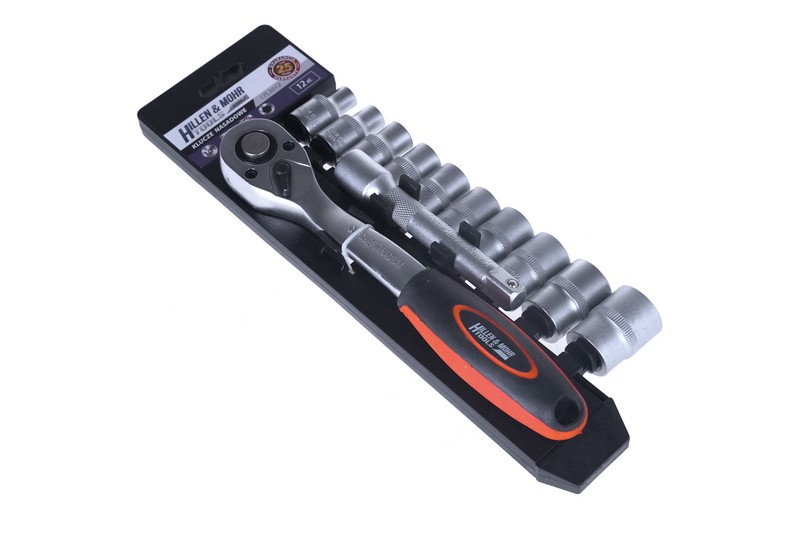 Zestaw kluczy nasadowych 1/4'' 12 elementów