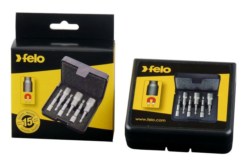 Zestaw 6 bitów nasadowych SW 6-13mm Felo + etui
