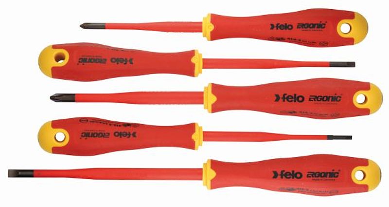 Zestaw 5 wkrętaków felo-ergonic VDE slim