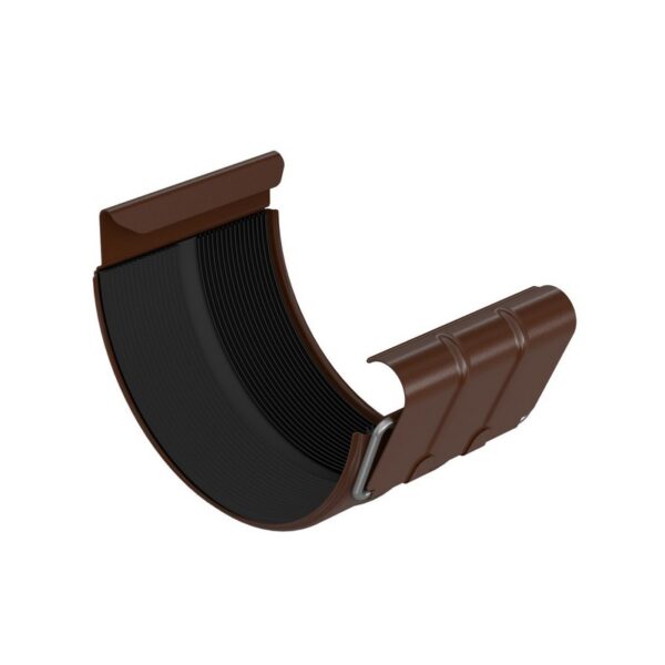 Złączka rynnowa stal 125mm brąz