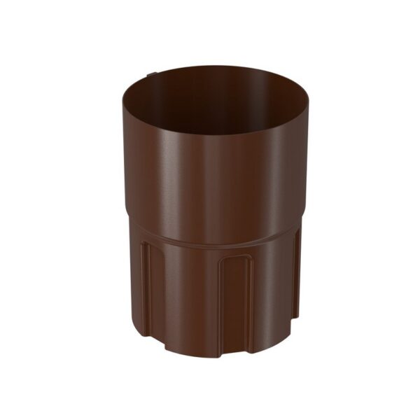 Złączka rury spustowej stal 90mm brąz Bryza