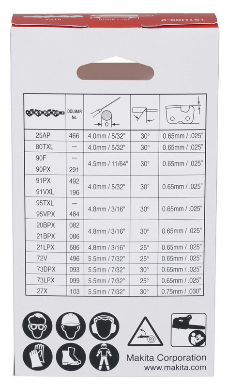 Łańcuch tnący 10cm 80TXL 0,325'' szer. rowka 1.1mm DUC101