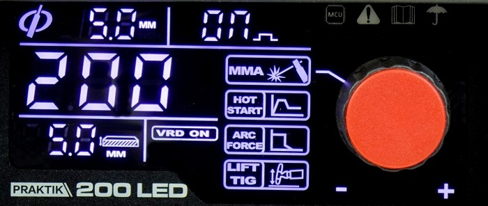 Spawarka inwertorowa praktik 200 LED synergy