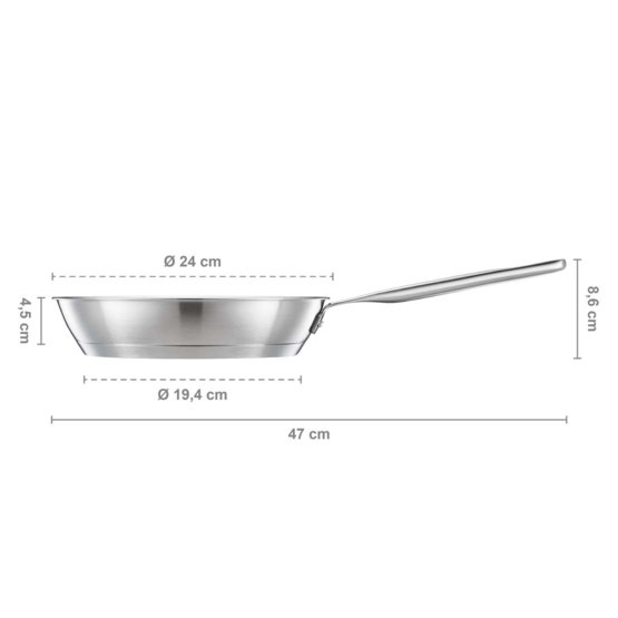 Patelnia ALL steel pure 24cm