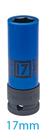 Nasadka długa udarowa cienkościenna z tuleją 1/2'' 17mm*80