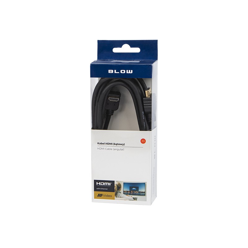 Kabel hdmi 3.0M kątowy