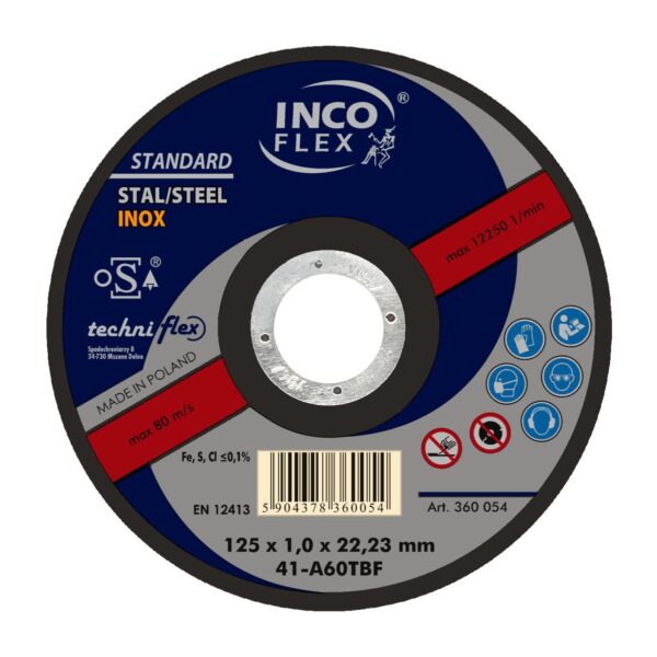 Tarcza płaska T1A 125*1.0*22