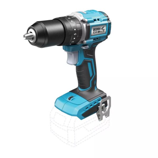Wiertarko-wkrętarka bezszcz. udarowa 13mm 18V 0*AH SAS+