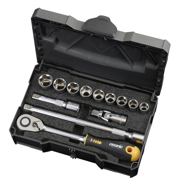 Zestaw narzędzi 1/2'' Felo ergonomic 12CZ + grzechotka
