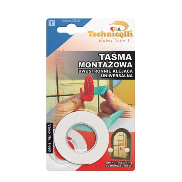 Taśma montażowa dwustronna 1.5M/19mm