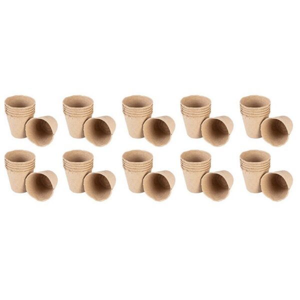Rozsadniki torfowe 8*8*7.8 CM, 60 sztuk