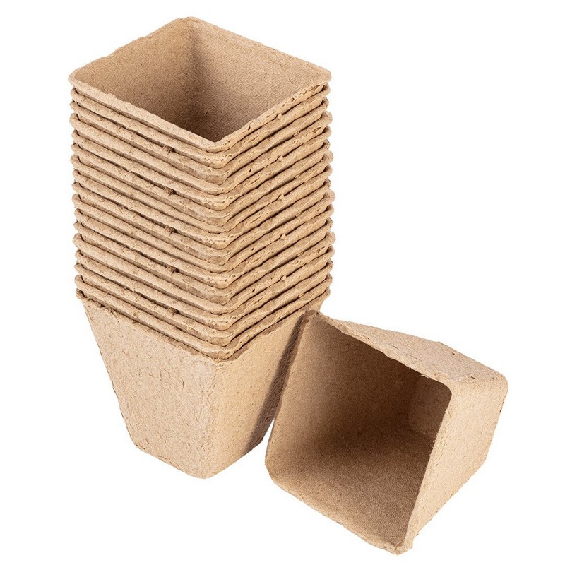 Rozsadniki torfowe 8*8*7.8 CM, 18 sztuk