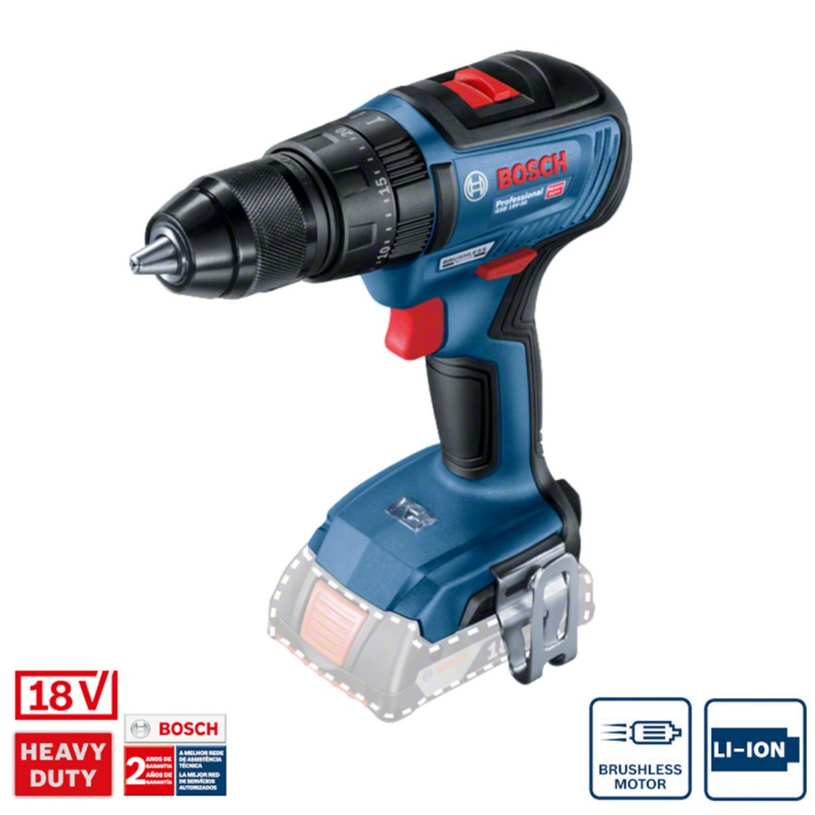 Wiertarko-wkrętarka AKU. udarowa GSB 18V-50 0*AH