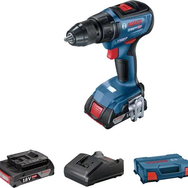 Wiertarko-wkrętarka akumulatorowa GSR 18V-50 2*2.0AH l-case
