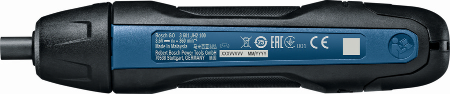 Wkrętak akumulatorowy 3,6V Bosch GO 2.0 + bity 25szt.