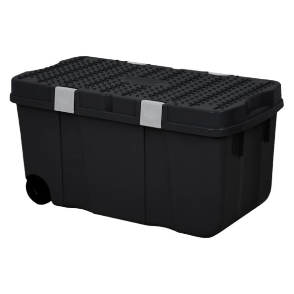 Pojemnik/kufer na dwóch kołach wham, czarny 100L