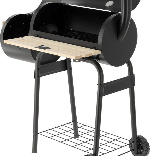 Grill węglowy z wędzarnią, ruszt 60*30cm