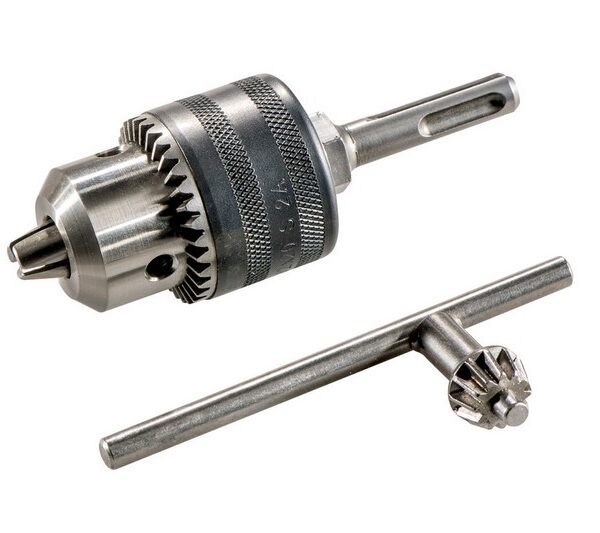 Adapter/uchwyt wiertarski SDS z uchytem zębatym