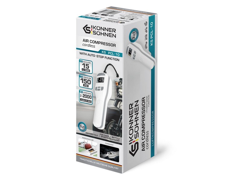 Kompresor akumulatorowy 3 w 1 KS PCL-10