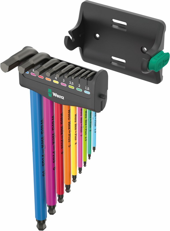 Zestaw kluczy trzpieniowych 950/9 hex-plus multicolou 9CZR