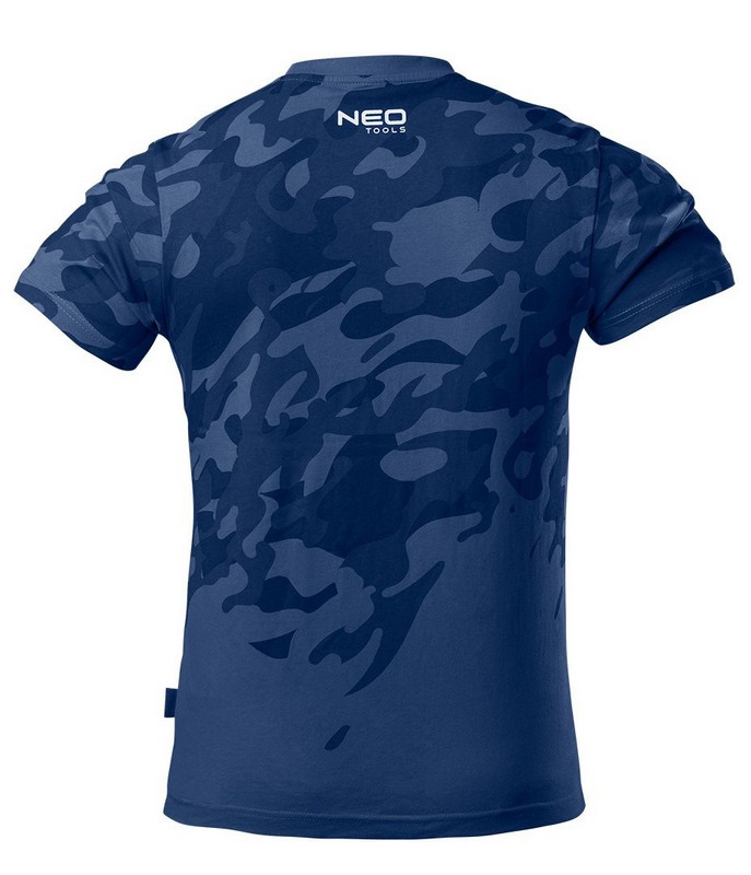 T-shirt roboczy camo navy, rozmiar xxxl