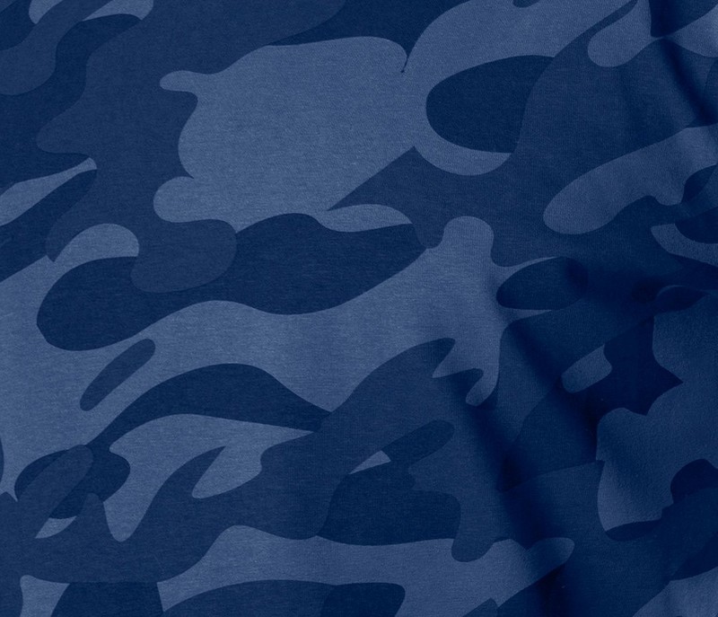 T-shirt roboczy camo navy, rozmiar M