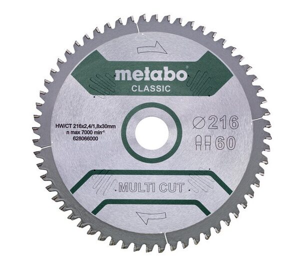 Piła tarczowa multi CUT classic 216*30mm Z60
