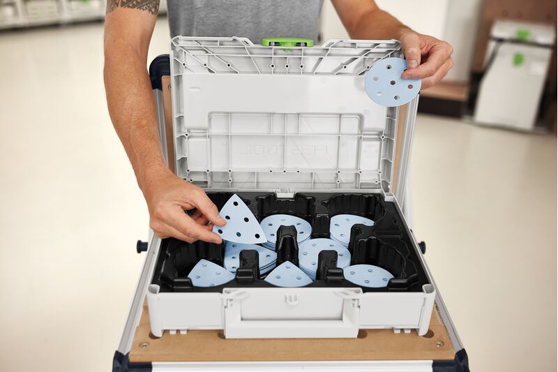 Systainer na materiały ścierne sys-stf D90/V93 gr-set