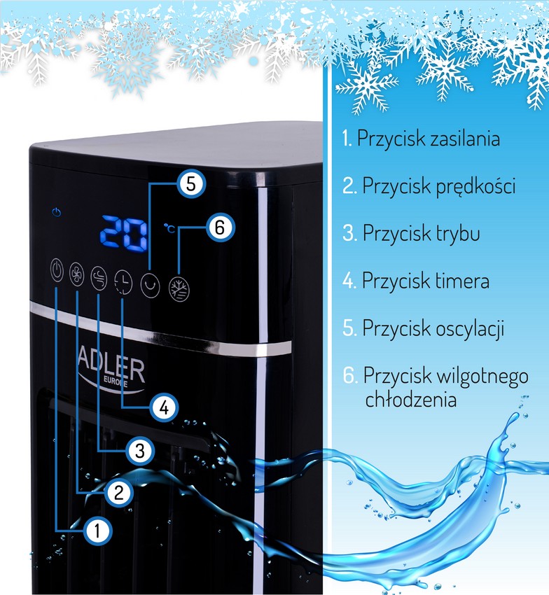 Klimator kolumnowy 3W1 AD 7859