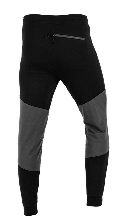 Spodnie dresowe comfort czarno-szare rozmiar xxxl