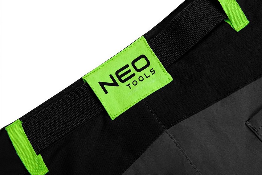 Krótkie spodenki premium, 4 WAY stretch czarne rozmiar XL