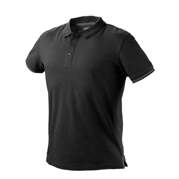 Koszulka polo denim czarna rozmiar S