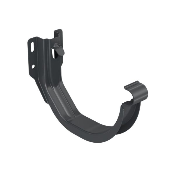 Uchwyt rynnowy stalowy 125mm grafit malowany Bryza