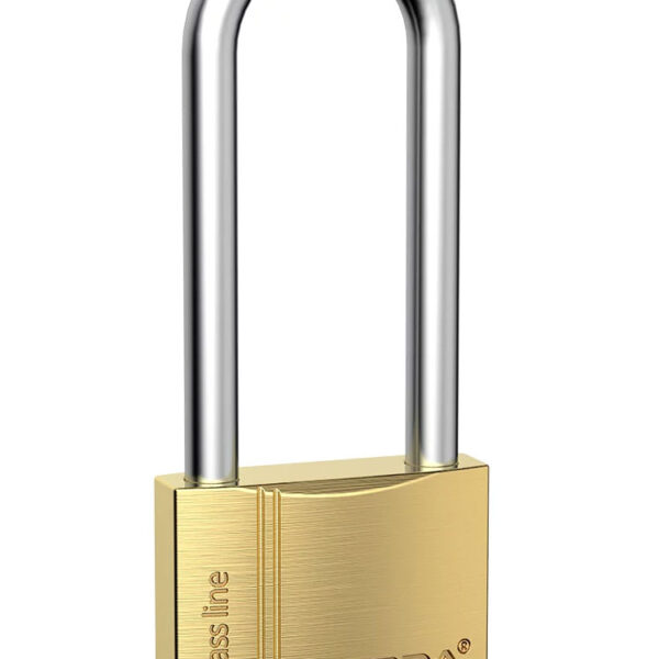 Kłódka pałąkowa mosiężna z wydł. PAŁ. brass line KMZ S40H66