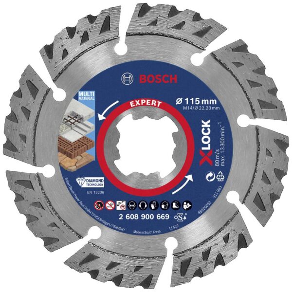 Tarcza diamentowa expert xlock mm 115*2.4mm.