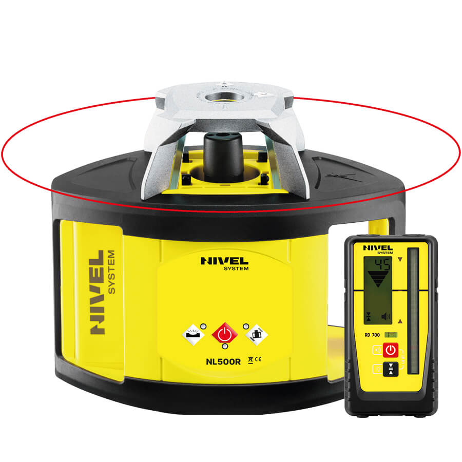 Niwelator laserowy NL500R czerw. Nivel system