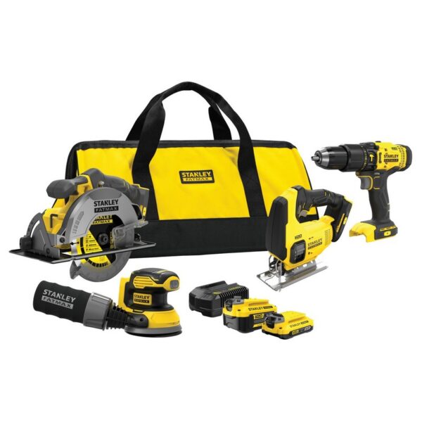 Zestaw 4 elektornarzędzi 18V V20 1*2.0AH 1*4.0AH