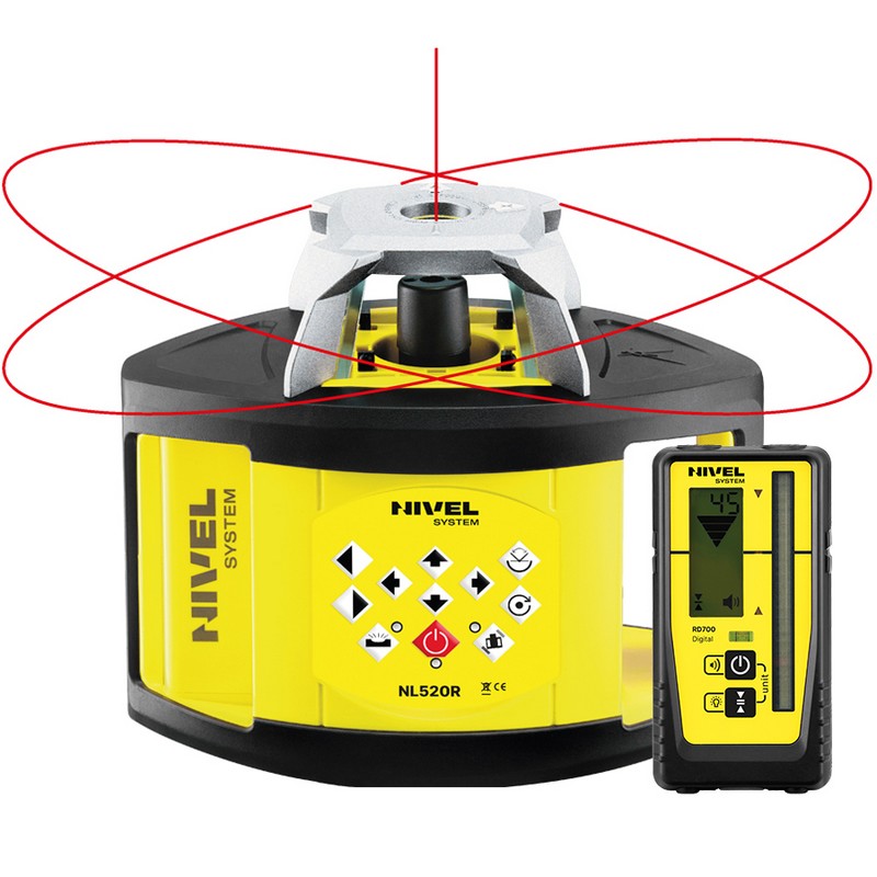 Niwelator laserowy NL520R digital + statyw SJJ1 + łata LS-24