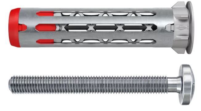 Kołek duohm 8*55 S, śruba z łbem soczewkowym