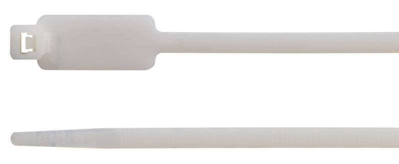 Opaska kablowa z tabliczką opisową wzdłużną 190*4.8mm