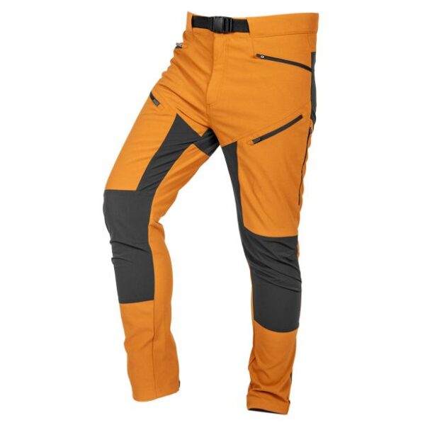 Spodnie robocze outdoor 4 WAY stretch musztard.-szare ROZ L