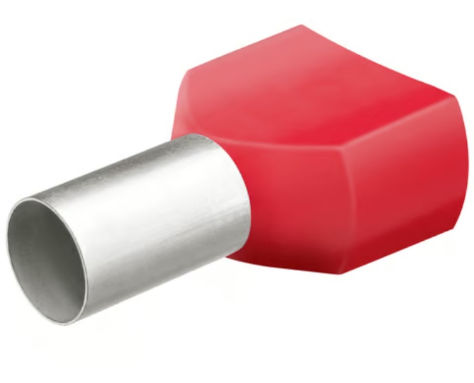 Tulejki kablowe twin z kołnierzem 200 sztuk 2*1.00mm